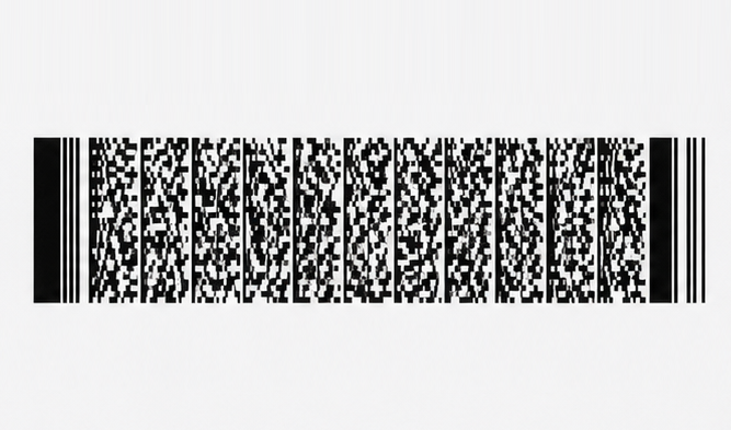 Example close-up barcode photo